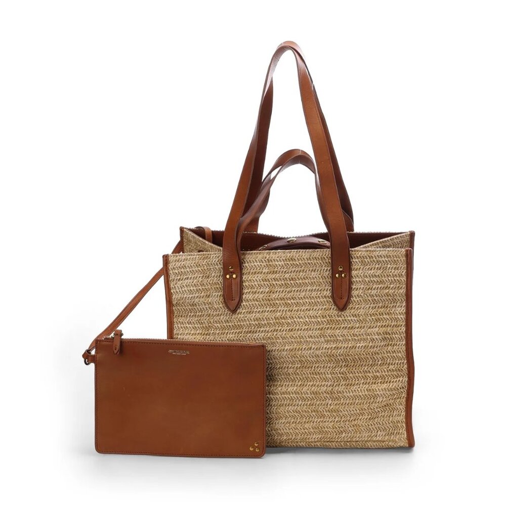 Jerome Dreyfuss Leon bag M in Raphia